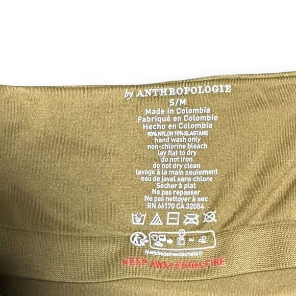 BY ANTHROPOLOGIE Women’s Yellow Green Renna Seamless V-Neck Cami Top Size S/M - Picture 3 of 4